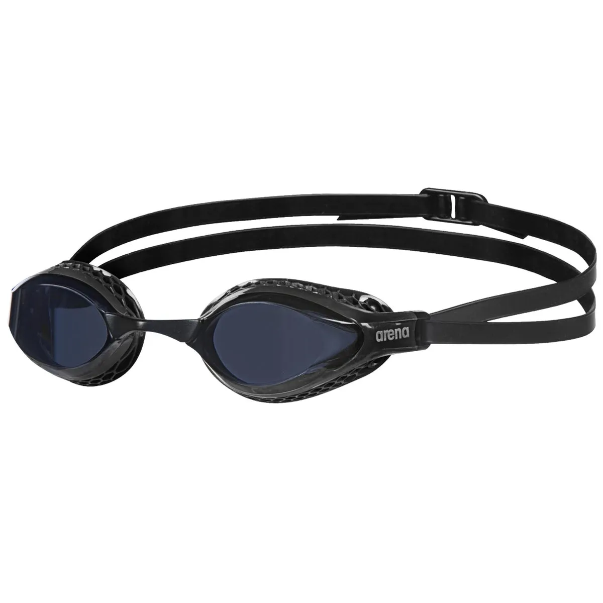 arena Air-Speed Anti-Fog Wettkampf Schwimmbrille Unisex für Erwachsene, Schwimmbrille mit breiten Gläsern, UV-Schutz, 3 austausc