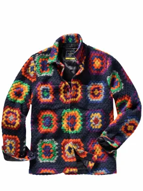 Azulejo-Hemdjacke für Herren