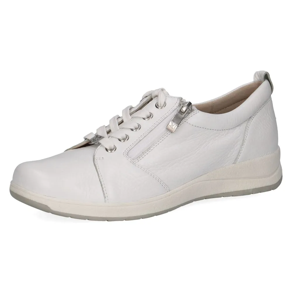 Caprice Damen Sneaker Leder H- Weite Wechselfußbett weiß S14 9-23752-42
