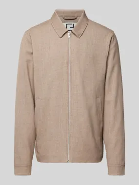 Casual Friday Hemdjacke aus Viskose mit Kentkragen Modell 'Charles' (camel melange) online kaufen