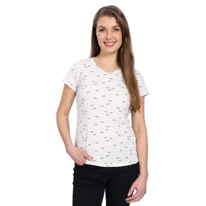 Damen T-Shirt BUSHMAN BESS creme S