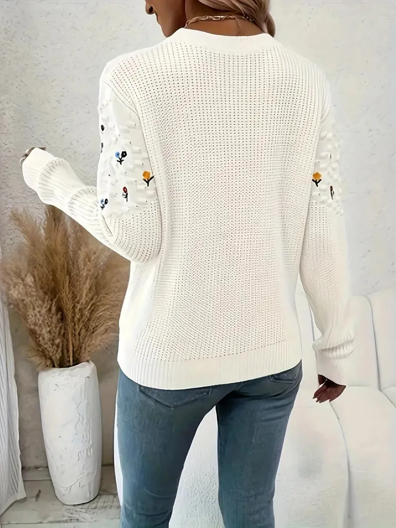 Dreicella | Unverzichtbarer Pullover mit lässigem Strick für mühelose 