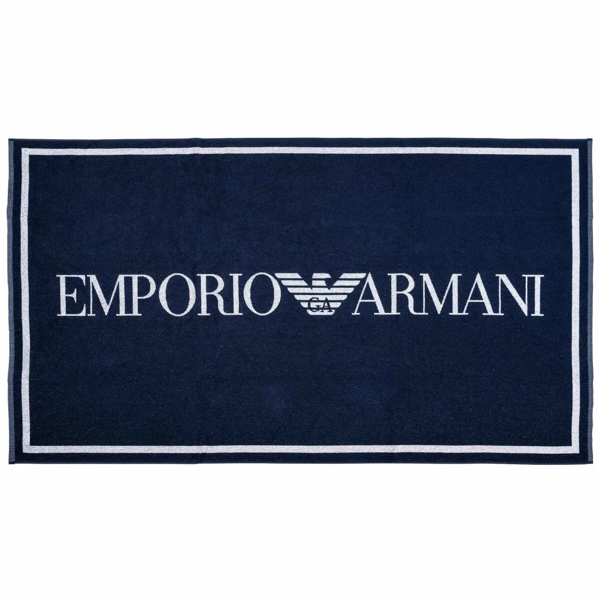 EMPORIO ARMANI Unisex Strandtuch - Badetuch, Logo, Baumwolle