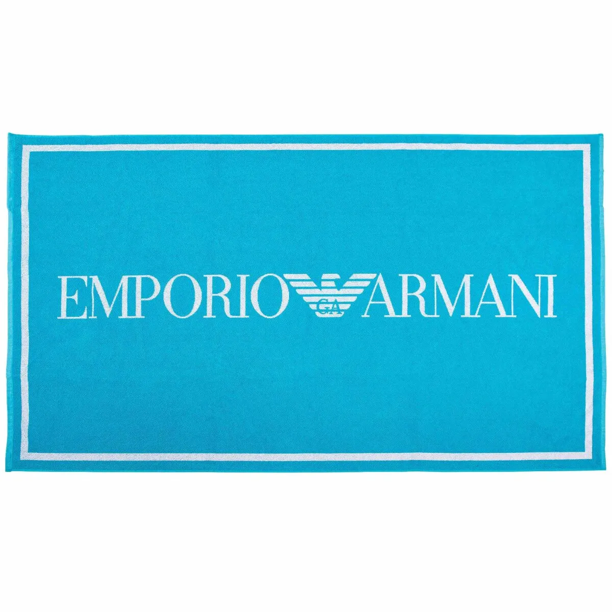 EMPORIO ARMANI Unisex Strandtuch - Badetuch, Logo, Baumwolle