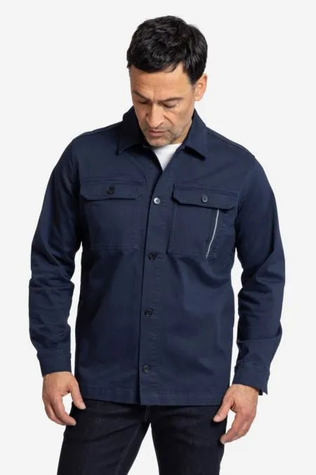 EXPLORER Hemdjacke aus Biobaumwolle für Herren nightblue