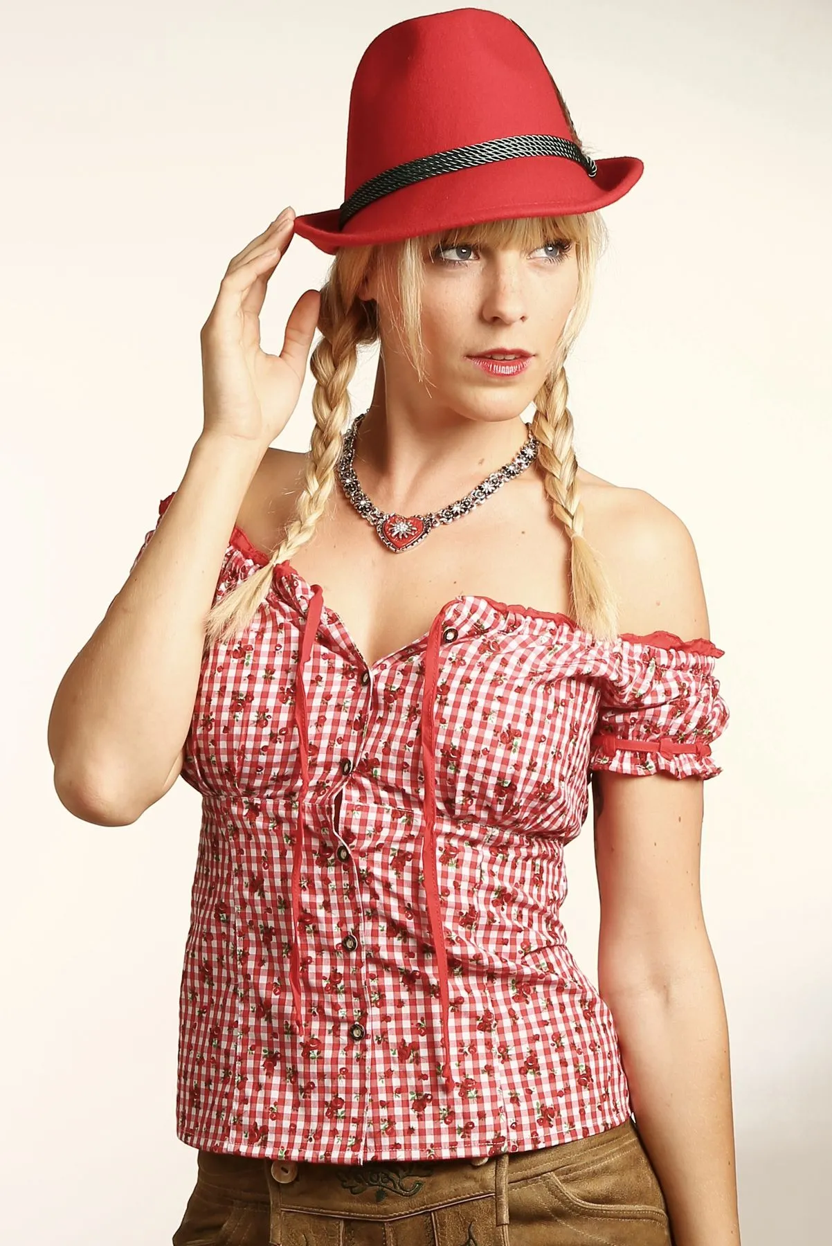 Fuchs Trachten - Damen Trachten Bluse in versch. Farben, (Artikelnummer: 4545)