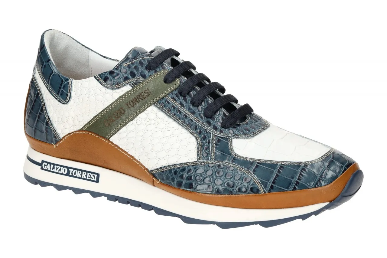 Galizio Torresi Schuhe Sneakers weiß blau 417010