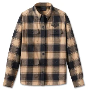 Harley-Davidson Damen Hemdjacke Shadow Plaid tan braun