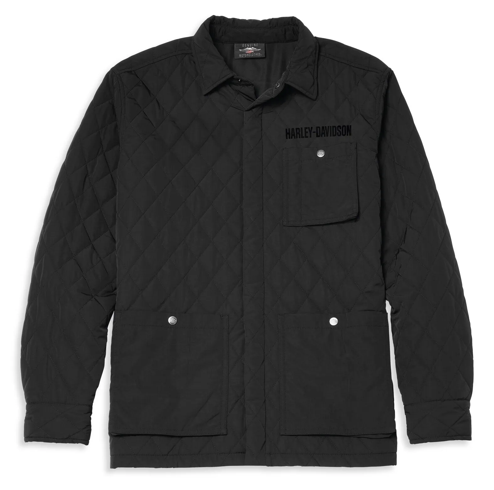 Harley-Davidson Hemdjacke Quilted Nylon schwarz