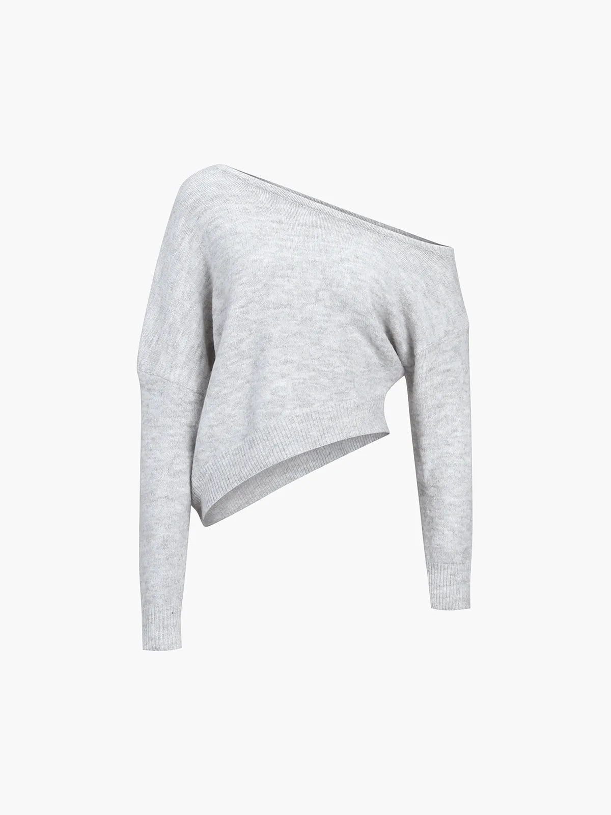 Heidi-Mode | Asymmetrischer One-Shoulder-Pullover