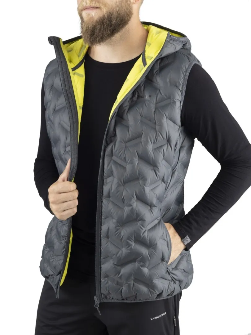 Herren Daunenweste Viking ASPEN grau S