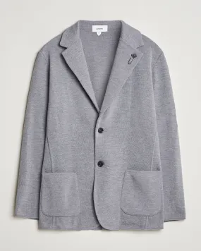 Knitted Wool Blazer Grey