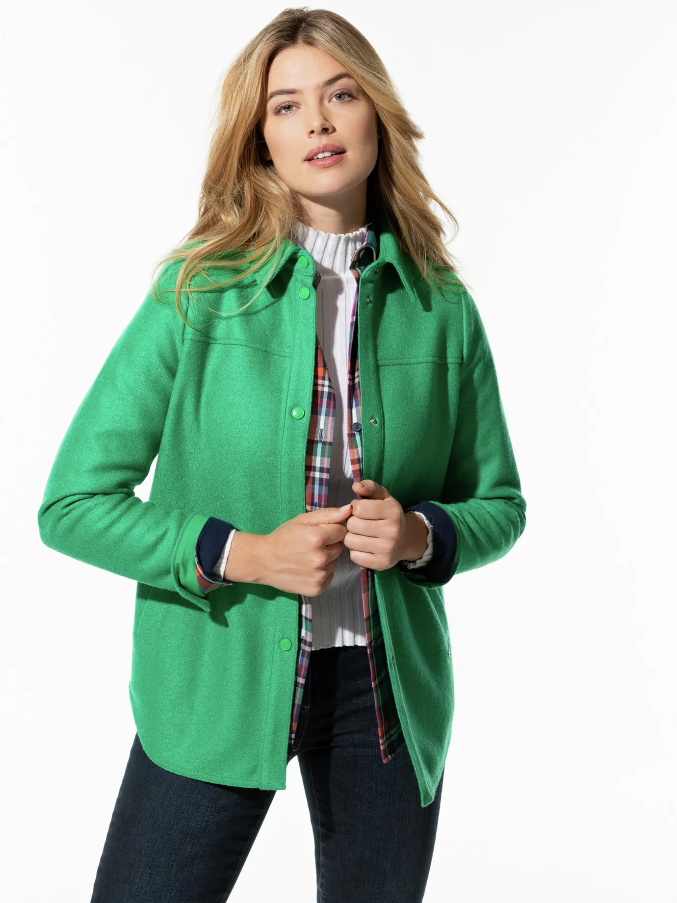 Kochwoll-Hemdjacke für Damen