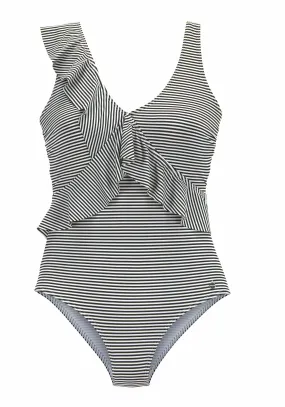 Lascana Badeanzug Badeanzug Damen gestreift-schwarz-weiß im Online Shop von kaufen