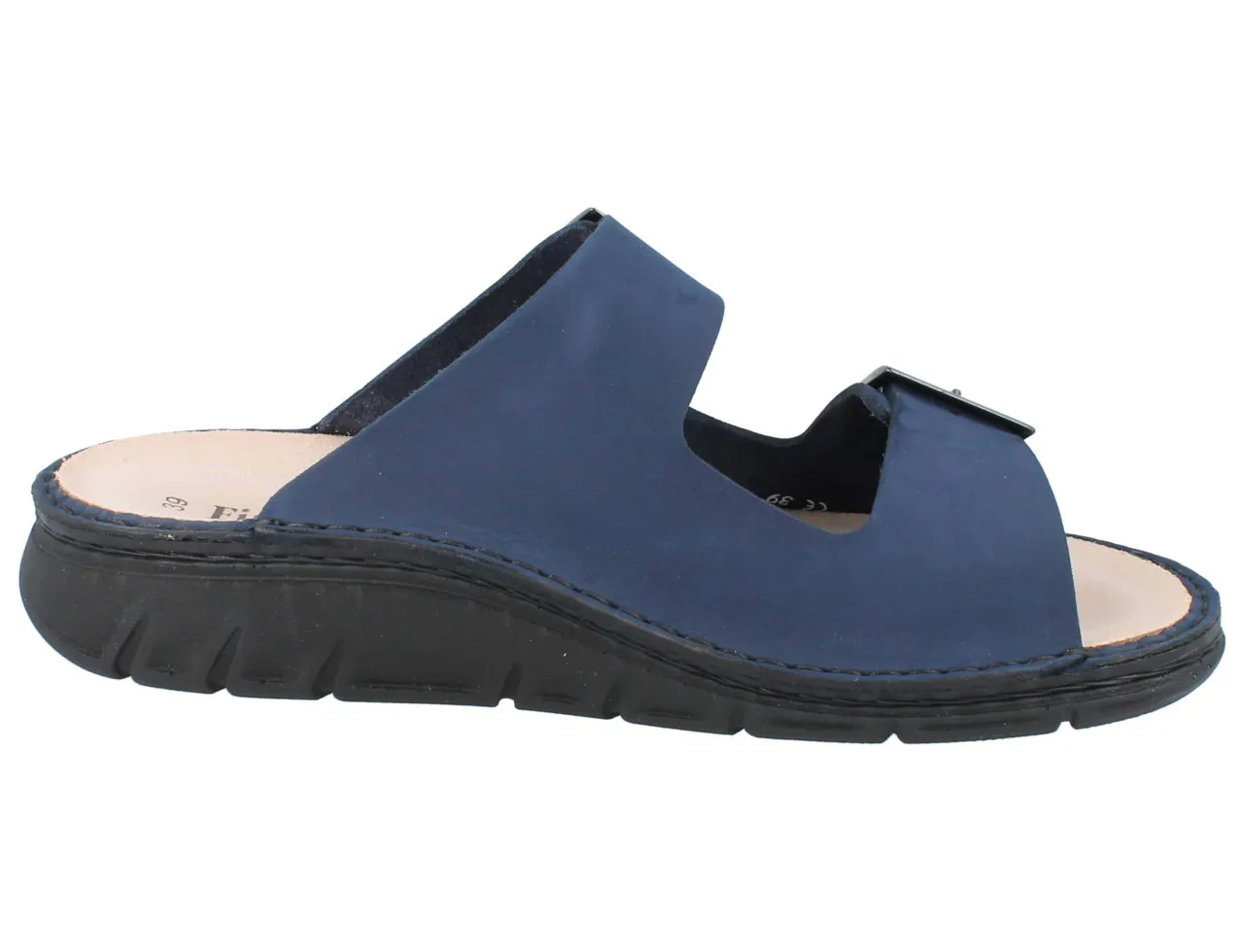 LIMITIERTE FARBE - FINN COMFORT FINNCO Cayman Soft Damen Herren Pantolette blau atoll Nubukleder