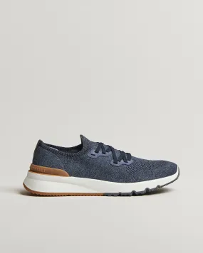 Mesh Running Sneakers Dark Blue