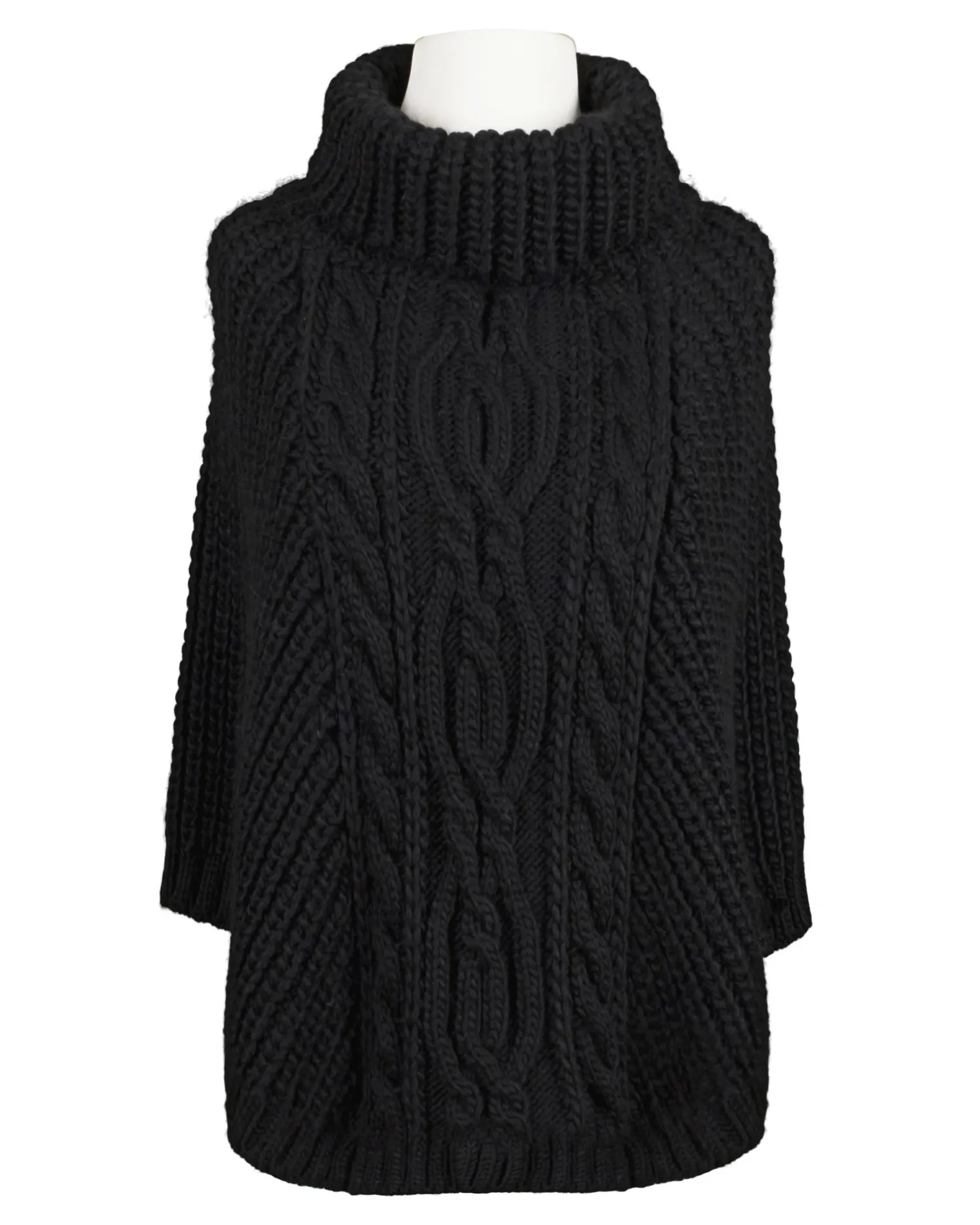 Poncho Rollkragen für Damen in  schwarz von RESTART