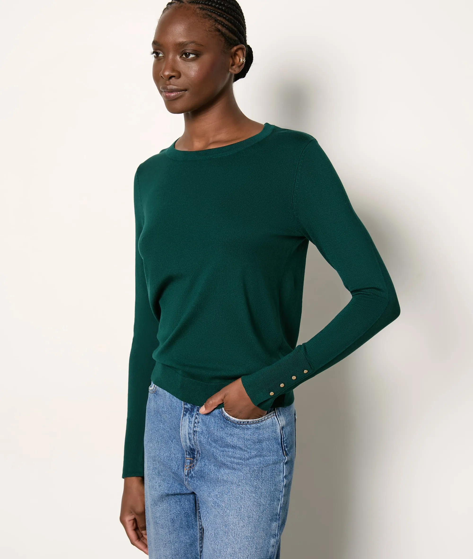Pull col rond VISCOSE