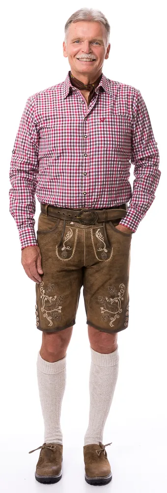 Sepp braunbeige Herren Trachten Lederhose von FISCHER TRACHT