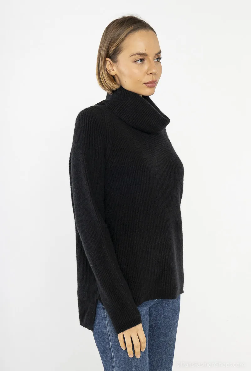 Strickpullover mit Rollkragen