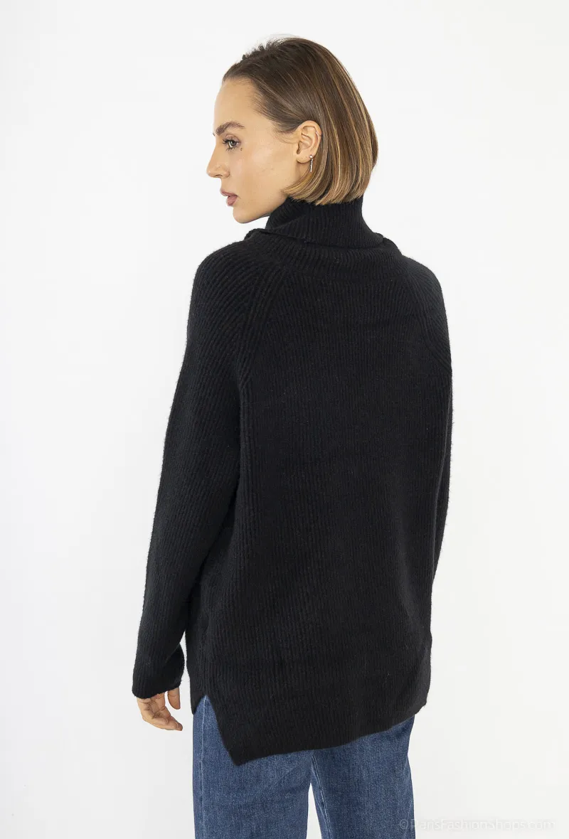 Strickpullover mit Rollkragen