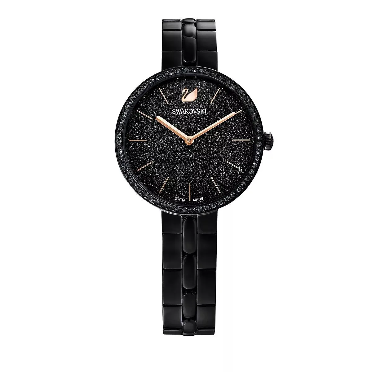   Swarovski  Cosmopolitan Swiss Made Black  Quarz-Uhr 