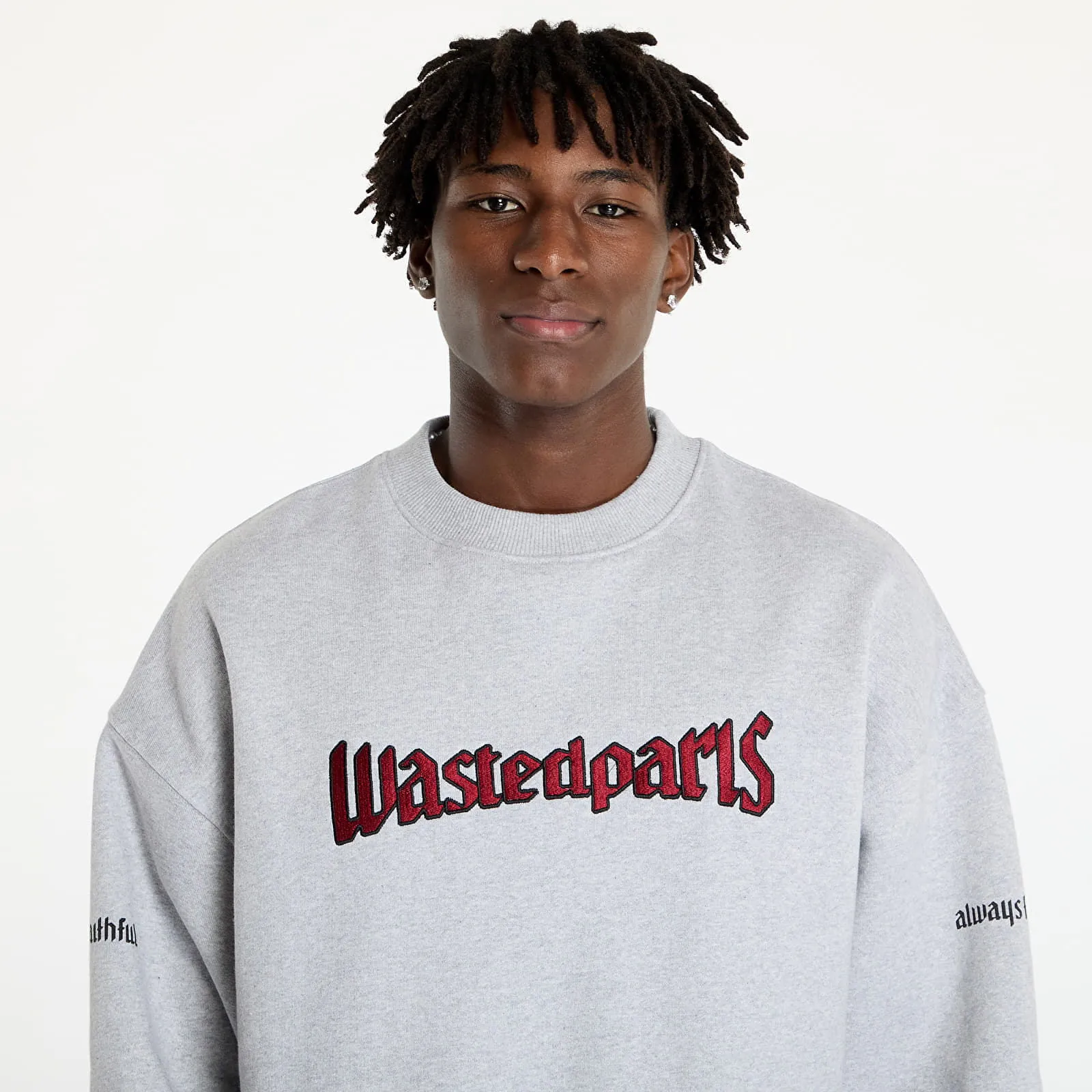 Sweatshirt Wasted Paris United Crew Neck Ash Grey WP_000170