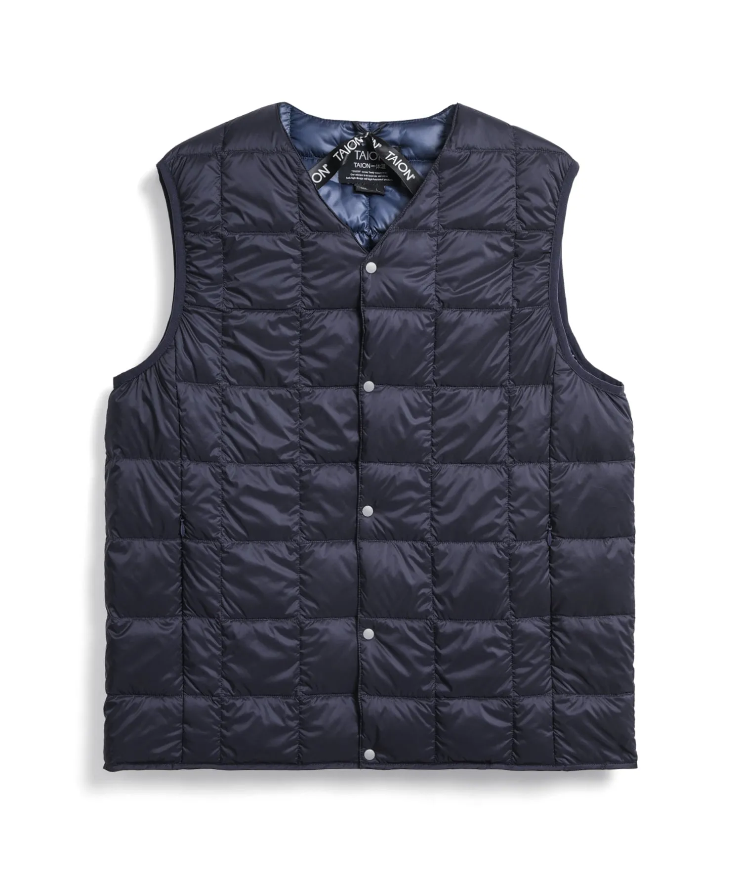 Taion 001 V-Neck Button Down Daunenweste Unisex