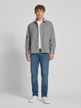 Thinking Mu Hemdjacke mit Brusttasche Modell 'RIVER' (hellgrau) online kaufen