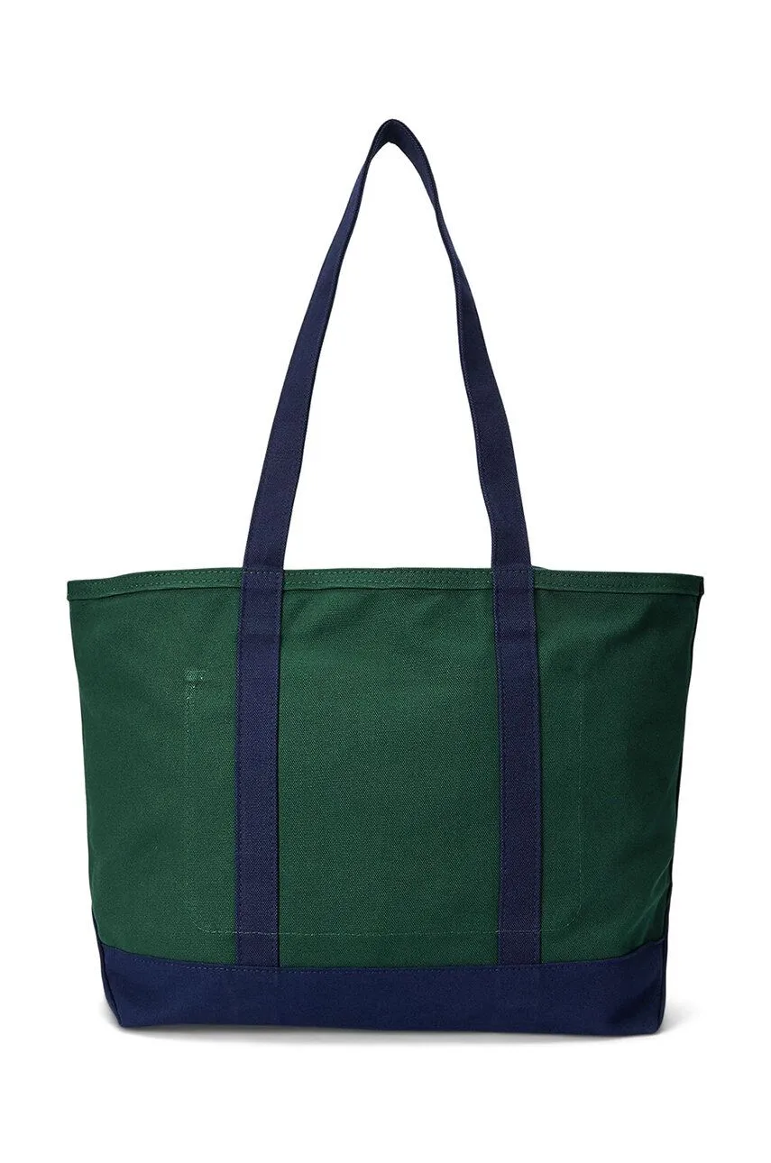 Tragetasche Polo by Ralph Lauren Bear Embroidered Canvas Tote Bag 405945887