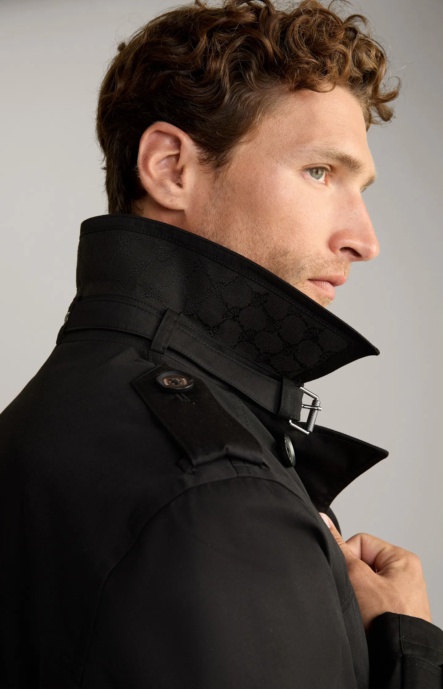 Trench-Jacke Thompson in Schwarz